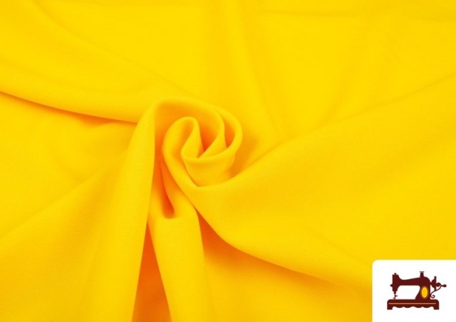 Tela Plana Stretch Economica Multicolor, Negro, Blanco +16 Colores color Amarillo