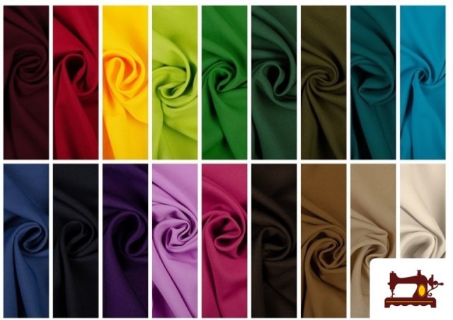 Comprar online Tela Plana Stretch Economica Multicolor, Negro, Blanco +16 Colores