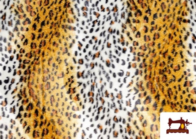 Comprar online Tela de Leopardo para Disfraces y para Tapizar color Tostado