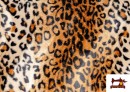 Venta de Tela de Leopardo para Disfraces y para Tapizar color Marrón
