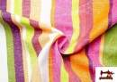 Venta online de Telas de Rayas Anchas para Decoración Multicolor
