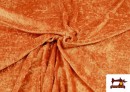 Venta de Tela de Terciopelo Económico Martele color Naranja
