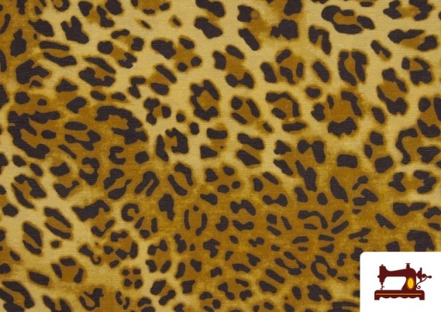 Comprar Tela de Loneta Estampado Dibujo Animal Leopardo