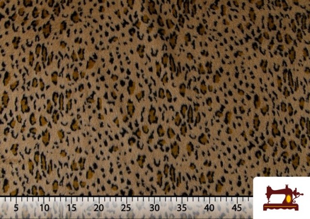 Comprar online Tela de Pelo Imitación Animal de la Selva Leopardo