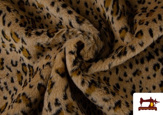 Venta online de Tela de Pelo Imitación Animal de la Selva Leopardo