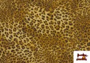 Venta de Tela de Loneta Estampado Dibujo Animal Leopardo