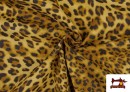 Venta online de Tela de Loneta Estampado Dibujo Animal Leopardo