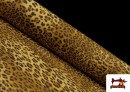 Tela de Loneta Estampado Dibujo Animal Leopardo