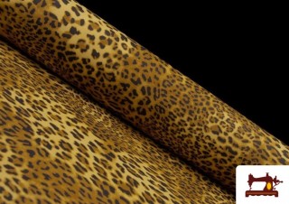 Tela de Loneta Estampado Dibujo Animal Leopardo