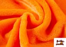 Tela de Pelo Corto de Colores color Naranja
