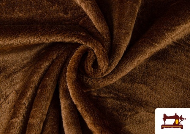 Venta online de Tela de Pelo Corto de Colores LIQUIDACION color Marrón