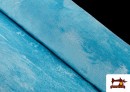 Tela de Pelo Corto de Colores color Azul turquesa