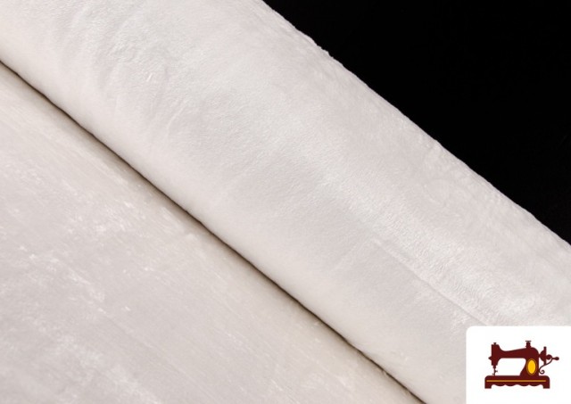 Comprar online Tela de Pelo Corto de Colores color Blanco