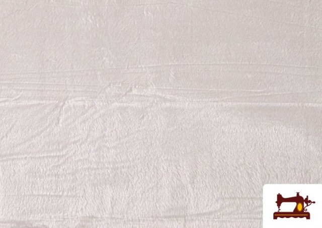 Venta online de Tela de Pelo Corto de Colores color Blanco