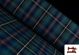 Tela de Cuadro Escocés Azul