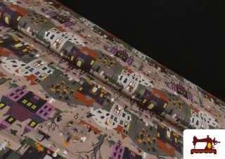 Comprar Tela de Algodón Noche de Halloween