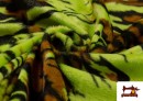 Venta online de Tela de Pelo Corto de Tigre de Colores color Pistacho