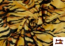 Comprar Tela de Pelo Corto de Tigre de Colores color Mostaza