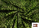Venta online de Tela de pelo de leopardo de colores color Pistacho