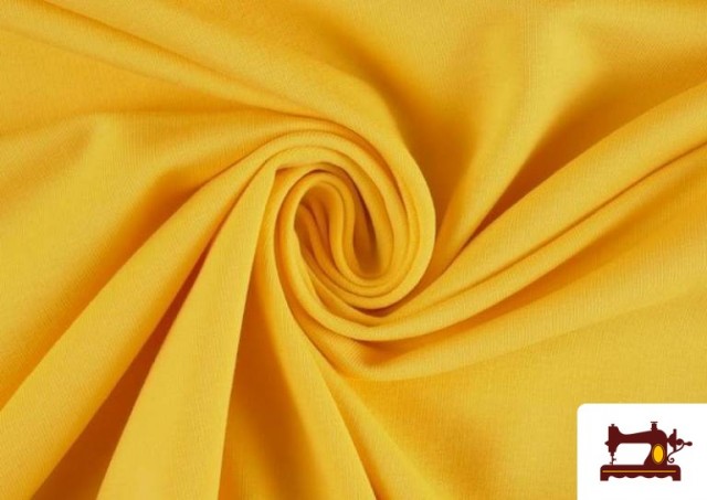 Tela de Sudadera Verano  French Terry - 15 Colores color Amarillo