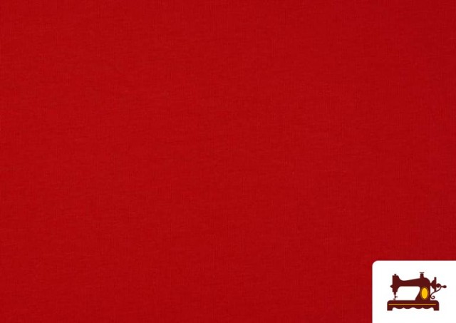 Venta de Tela de Sudadera Verano  French Terry - 15 Colores color Rojo