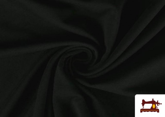 Tela de Sudadera Verano  French Terry - 15 Colores color Negro