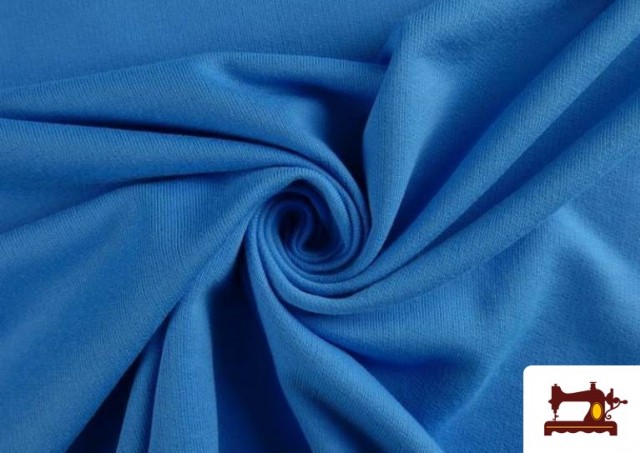 Tela de Sudadera Verano  French Terry - 15 Colores color Azul