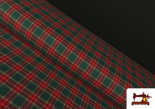 Comprar Tela de Viella Estampado Cuadros Clásicos Verdes