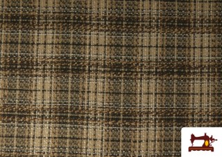 Comprar Tela de Lana Cuadrados Beige