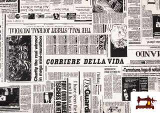 Venta de Tela  Estampada Periodico Prensa Venta de Tela  Estampada Periodico Prensa