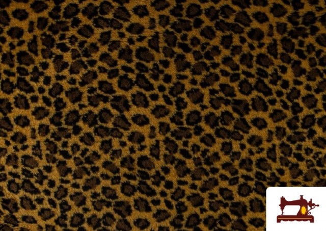 Venta de Tela  Estampada de Pelo con Dibujo de Leopardo