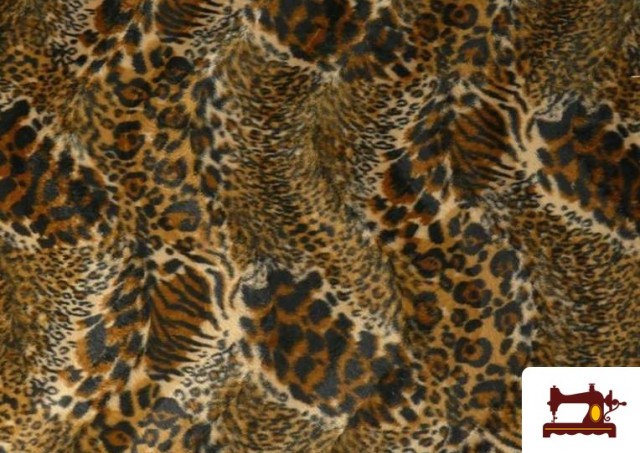 Comprar Tela de Pelo Corto Mezcla Leopardo y Tigre