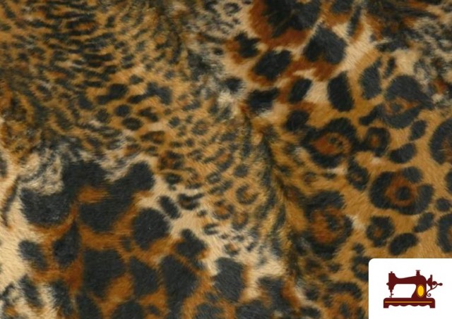 Venta de Tela de Pelo Corto Mezcla Leopardo y Tigre