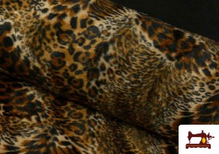 Tela de Pelo Corto Mezcla Leopardo y Tigre