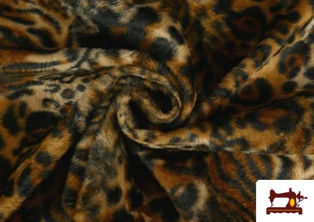 Venta online de Tela de Pelo Corto Mezcla Leopardo y Tigre