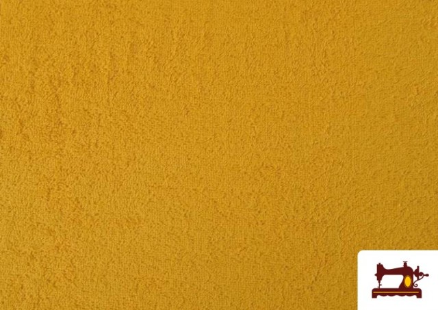 Tela para Toallas Rizo 100% Algodón de Colores color Amarillo