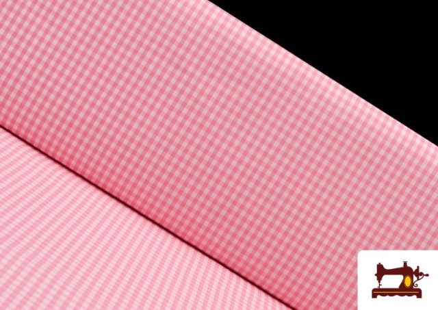 Tela de Cuadros Vichy de Colores color Rosa