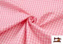 Tela de Cuadros Vichy de Colores color Rosa