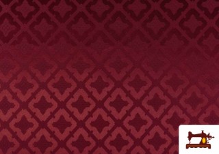Comprar online Tela de Fantasía Jacquard Estilo Medieval color Rubí Comprar online Tela de Fantasía Jacquard Estilo Medieval color Rubí