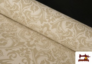 Tela de Loneta Medallón color Beige