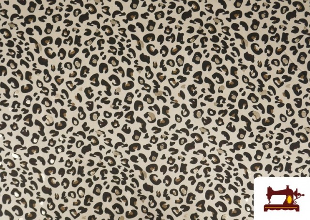 Punto de Camiseta Estampado Leopardo Con Brilli Brilli