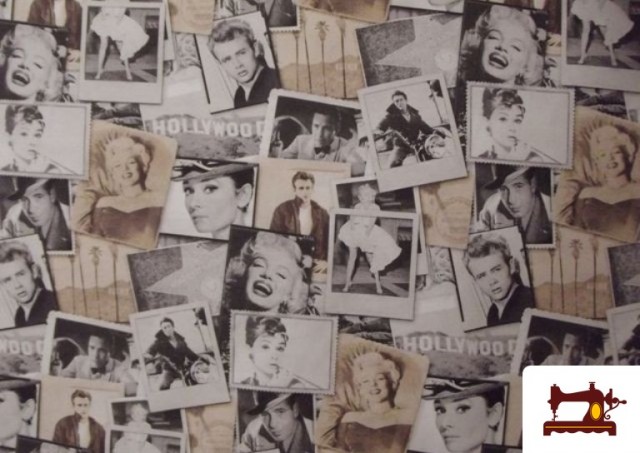 Tela de Loneta Estampada  con Actores de Cine Clasico