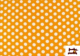 Venta de Tela Lunares de amarillos para Vestido de Flamenca