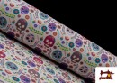 Tela Estampada con Calaveras Mejicanas