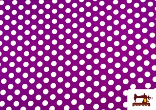 Comprar Tela de Lunares Color Morado