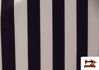 Tela de Rayas Baratas Blancas y Negras