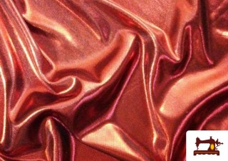 Tela de Lame Rojo Brillante