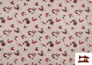 Comprar Tela Antimanchas para Manteles Gallos