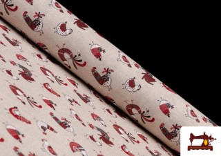 Tela Antimanchas para Manteles Gallos