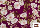 Comprar online Tela de Crespon para Vestido de Flamenca con Flores